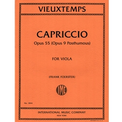 Capriccio, Op. 55 (Op. 9 Posthumous) - Viola Unaccompanied