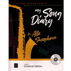 My Song Diary (Bk/CD) - Alto Sax and Piano