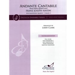 Andante Cantabile from String Quartet No. 8 - Sax Quartet AATB