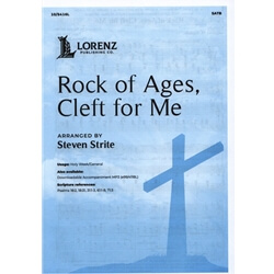 Rock of Ages, Cleft for Me - SATB