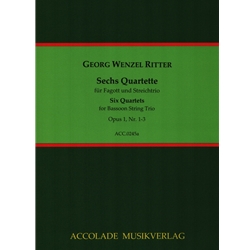 6 Quartets, Volume 1, Op. 1, No. 1-3 - Bassoon, Violin, Viola, and Cello