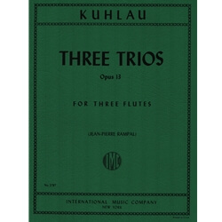 3 Trios, Op. 13 - Flute Trio