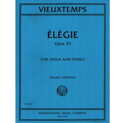 Elegie, Op. 30 - Viola and Piano