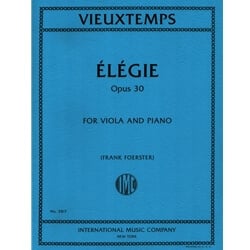 Elegie, Op. 30 - Viola and Piano