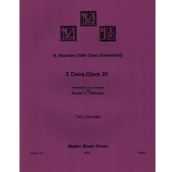3 Duos, Op. 24 - Clarinet Duet