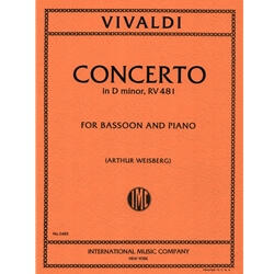 Concerto in D Minor, RV 481 - Bassoon and Piano