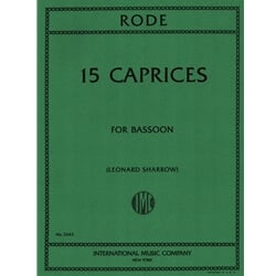 15 Caprices - Bassoon