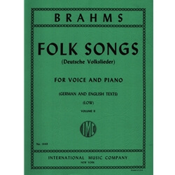 Folk Songs, Vol. 2 - Low Voice and Piano