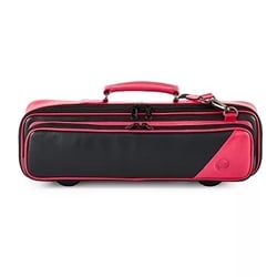 Gard Bags B-Foot and C-Foot Flute Case Cover - Black and Pink Leather