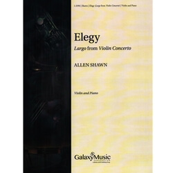 Elegy (Largo from Violin Concerto) - Violin and Piano