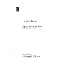 Opus Number Zoo - Woodwind Quintet (Full Score)