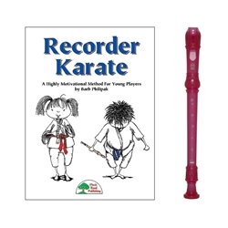Yamaha 3-pc Pink Recorder & Recorder Karate Book