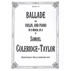 Ballade in D Minor, Op. 4 - Violin and Piano