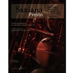 Saxiana Presto - Unaccompanied Saxophone (Soprano or Alto)