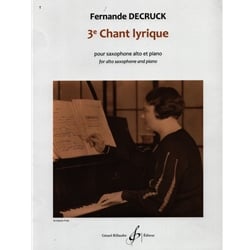 Chant Lyrique No. 3 - Alto Sax and Piano