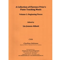 Collection of Florence Price's Piano Teaching Music Volume 2 : Beginning Pieces