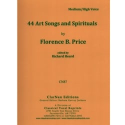 44 Art Songs and Spirituals - Medium/High Voice