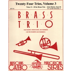 24 Trios, Vol. 3 - Trumpet, Horn (or Trumpet), and Trombone