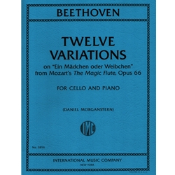 12 Variations on “Ein Madchen oder Weibchen”  Op. 66 - Cello and Piano