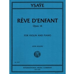 Reve d'enfant, Op. 14 - Violin and Piano