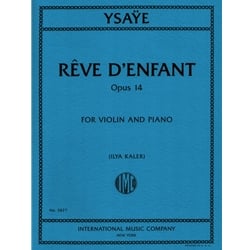 Reve d'enfant, Op. 14 - Violin and Piano