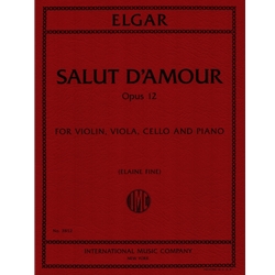 Salut d’amour, Op. 12 - String Trio and Piano