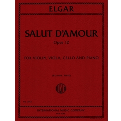 Salut d’amour, Op. 12 - String Trio and Piano