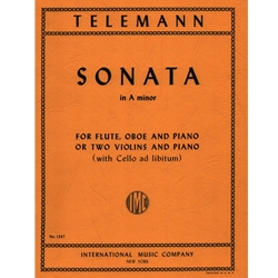 Sonata in A Minor - Flute, Oboe, and Piano (or Violin Duet with Piano)