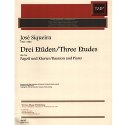Drei Etuden (3 Etudes) - Bassoon and Piano