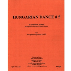 Hungarian Dance No. 5 - Sax Quartet