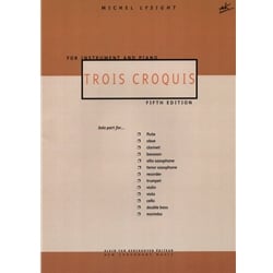 Trois croquis - Alto (or Bari) Sax and Piano