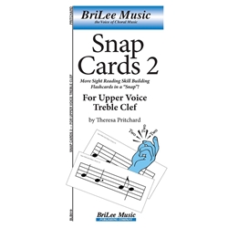 Snap Cards 2 for Upper Voice Treble Clef