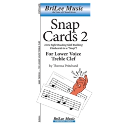 Snap Cards 2 for Lower Voice Treble Clef