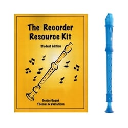 Candy Apple 2-pc Blue Recorder & Recorder Resource Kit Book