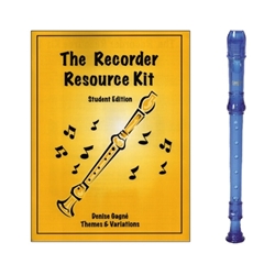 Canto 1-pc Blue Recorder & Recorder Resource Kit Book