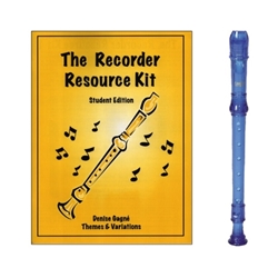 Canto 1-pc Blue Recorder & Recorder Resource Kit Book