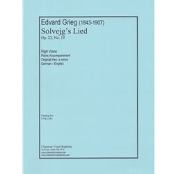 Solvejg's Lied, Op. 23, No. 19 - High Voice and Piano (Original Key)
