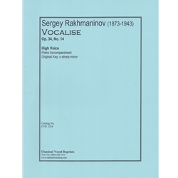 Vocalise, Op. 34, No. 14 - High Voice and Piano