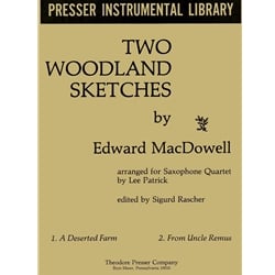 Two Woodland Sketches - Saxophone Quartet