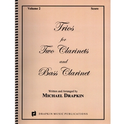 Trios for Two Clarinets and Bass Clarinet, Vol. 2 - Score only