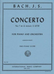 Concerto No. 7 in G Minor, BWV 1058 - Piano