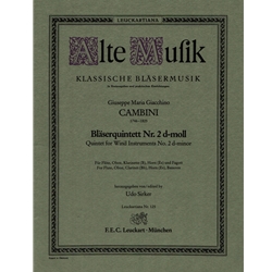 Quintet No. 2 in D Minor - Woodwind Quintet