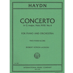 Concerto in G Major, Hob. XVIII:4 - Piano