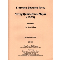 String Quartet in G Major (1929) - Score and Parts