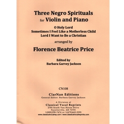 3 Negro Spirituals - Violin and Piano