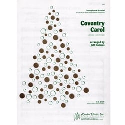Coventry Carol - Saxophone Quartet