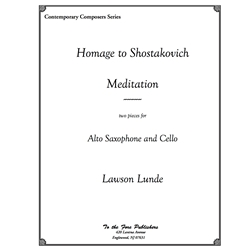 Meditation and Homage to Shostakovich - Alto Sax and Cello
