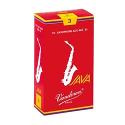 Vandoren JAVA Red Alto Saxophone Reeds - 10 Count Box