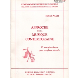 Approach to Contemporary Music, Vol. 2 - Saxophone Etudes