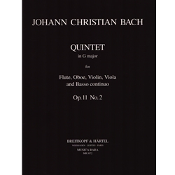 Quintet in G major, Op. 11 No. 2 - Flute, Oboe, Violin, Viola, and Basso continuo